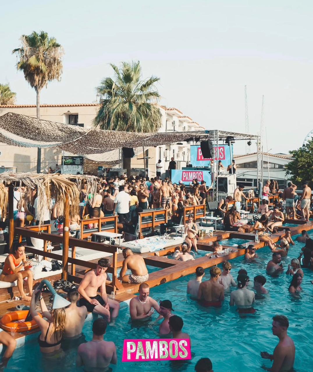 Pambos Pool Party guests in Ayia Napa