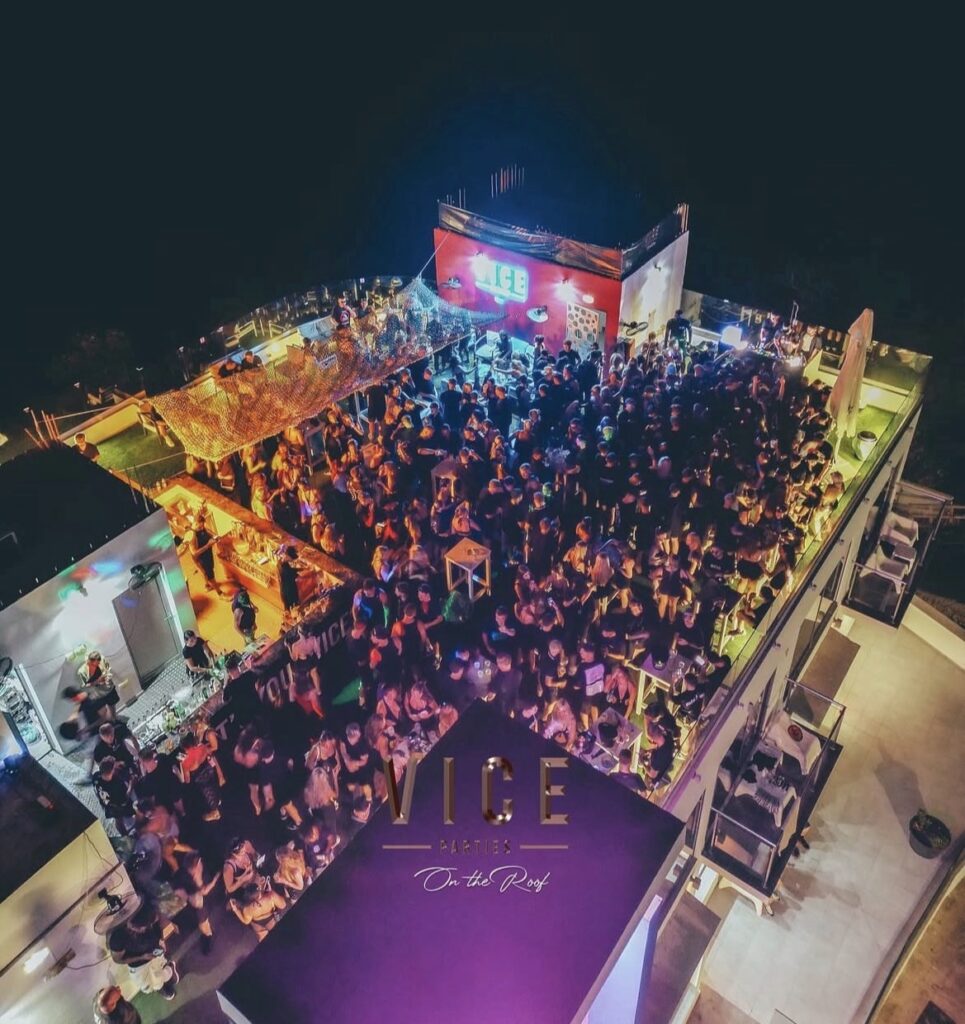 Holidaymakers enjoying Ayia Napa nightlife