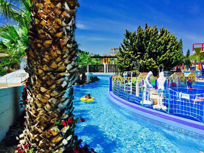 WaterWorld aqua park attraction in Ayia Napa
