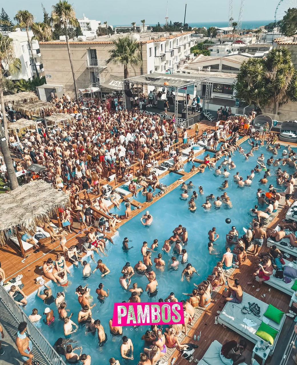Pambos Pool Party daytime atmosphere